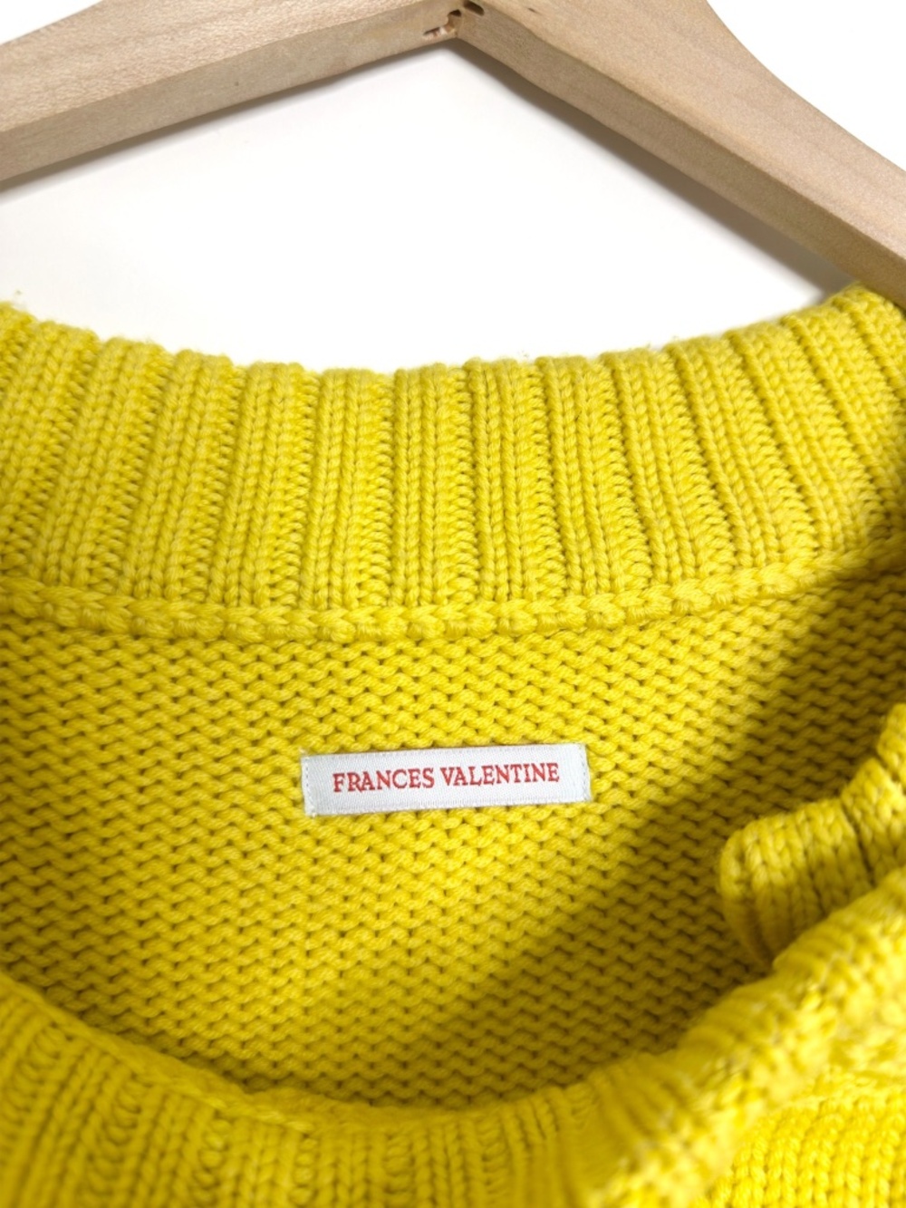 Frances Valentine Wool Diamond Weave Cardigan - Picture 8 of 9